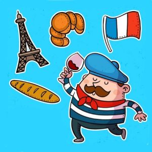 Es un curso de francés básico para principiantes o falsos principiantes. Son lecciones cortas y dinámicas de vocabulario, gramática y fonética enseñadas por un maestro francés con 15 años de experiencia como docente.